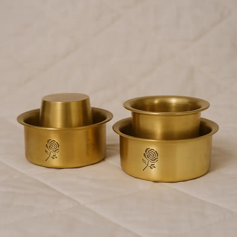 Antique Gold Handcrafted Brass Coffee Set