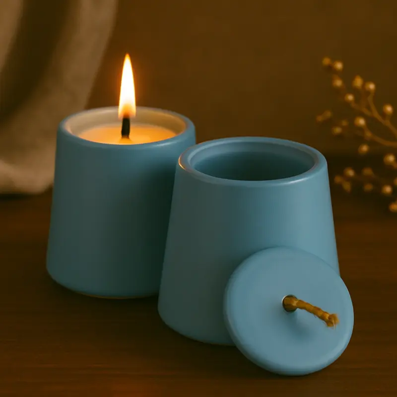 Ocean Haze Soy Candle in Reusable Ceramic Jar