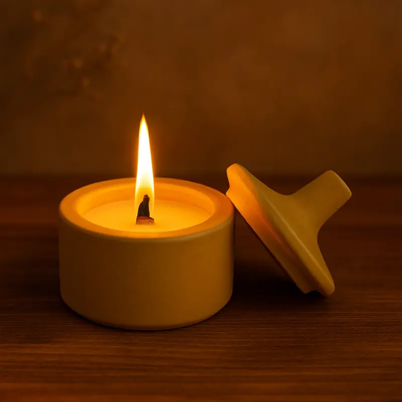 Sun Dune – Soy Wax Candle in Mustard Ceramic Jar