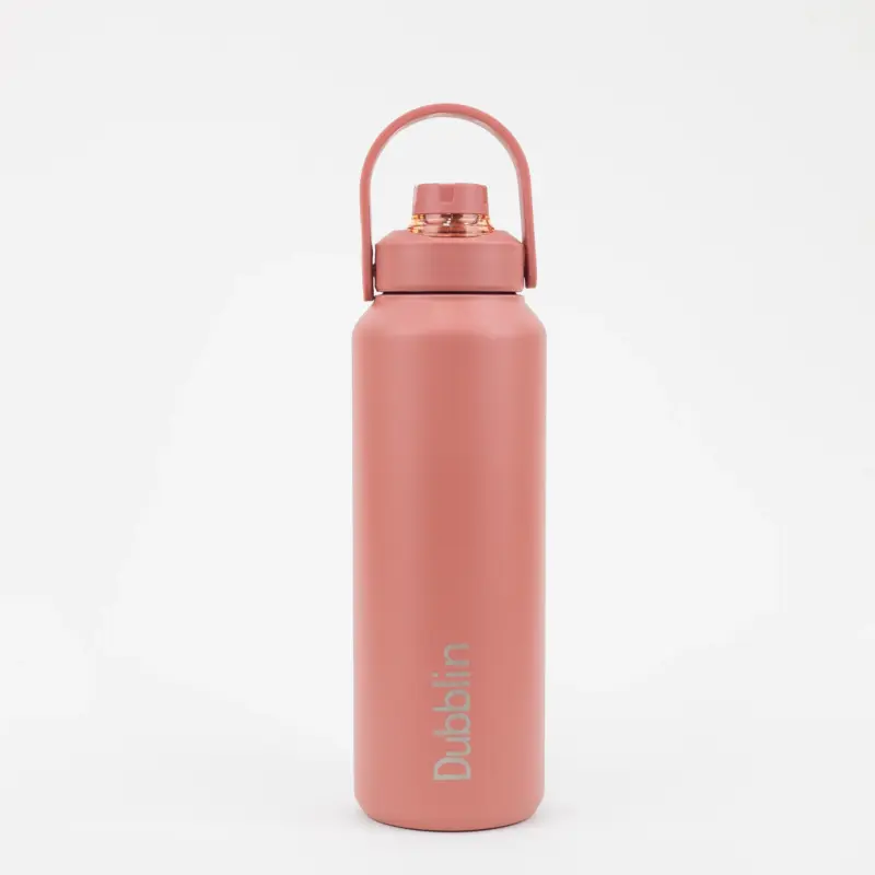 Dubblin – Jumbo Double Wall Vacuum Insulated Water Bottle – Peach (1800ml)