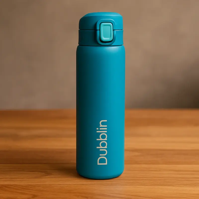 Dubblin Flip-Lock Stainless Steel Bottle – 800ml (Blue)