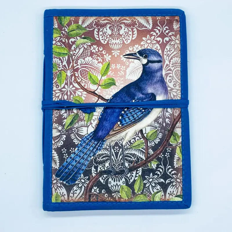 Nature-Themed Illustrated Journal – Handcrafted & Sustainable