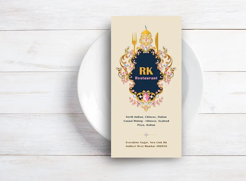 Custom Printed Menus – Tri-Fold, Long & Single Page Options