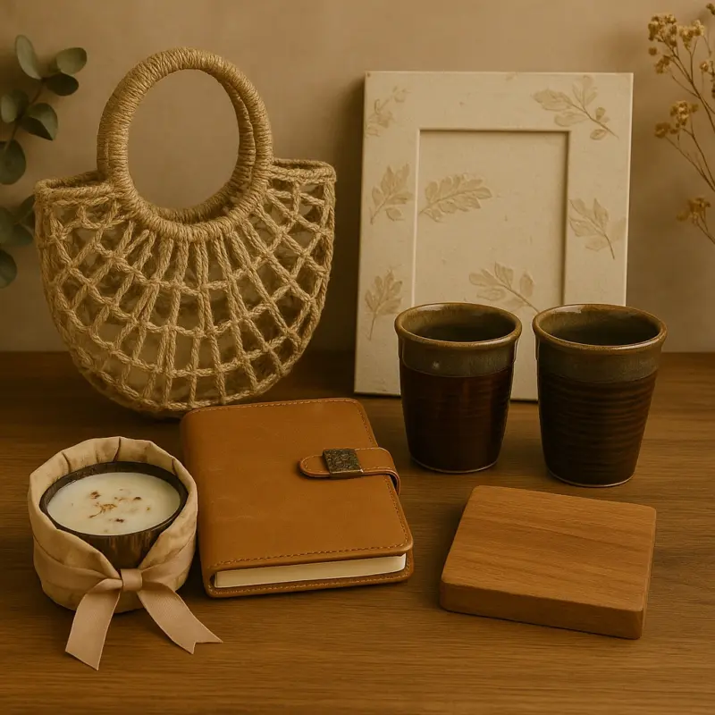 Rustic Retreat Corporate Hamper – Handcrafted Wellness & Stationery Set
