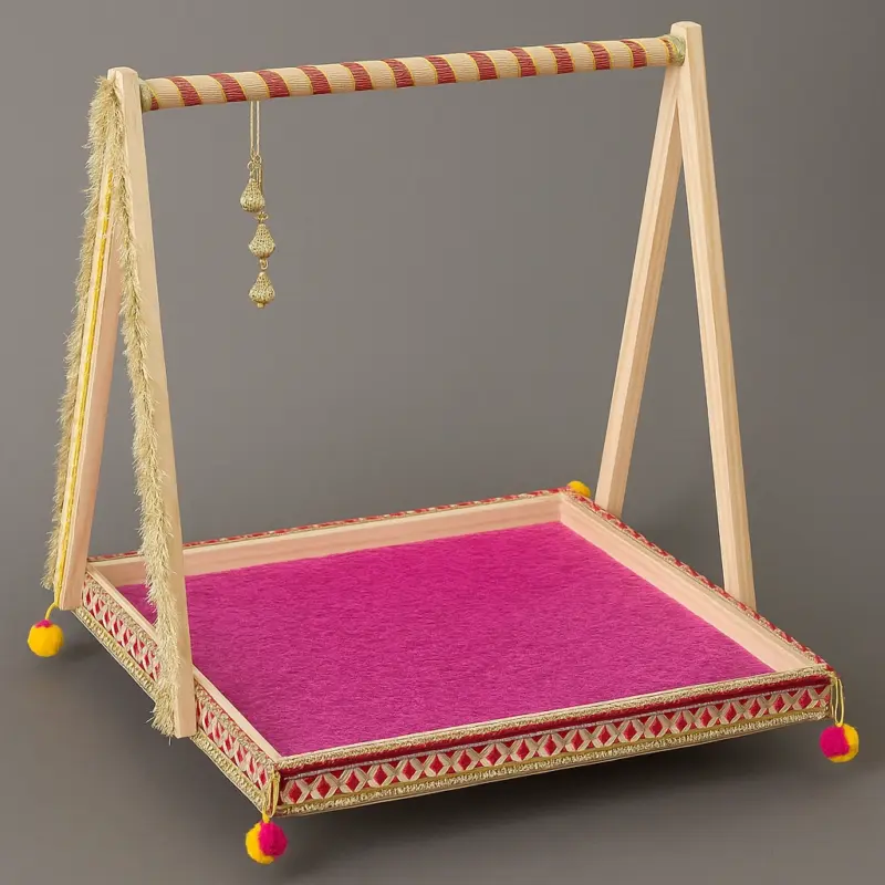 Royal Pink Wedding Presentation Tray – Decorative Display for Ceremony Gifts