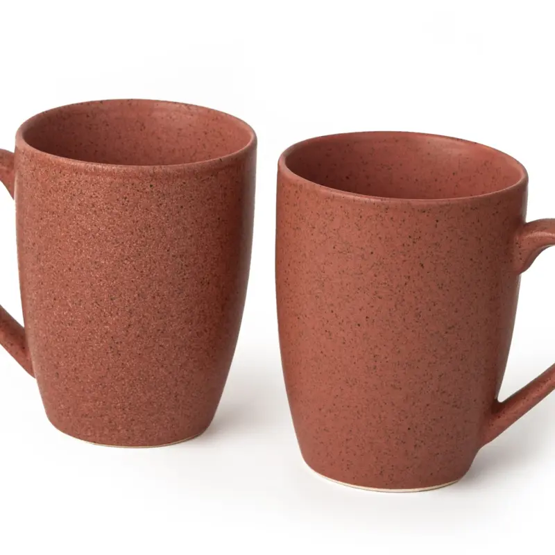 Ceramic 2 Coffee Mug – Pastel Red