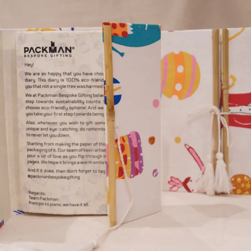 Eco-friendly Kids' Doodle Diary with Bamboo Spine
