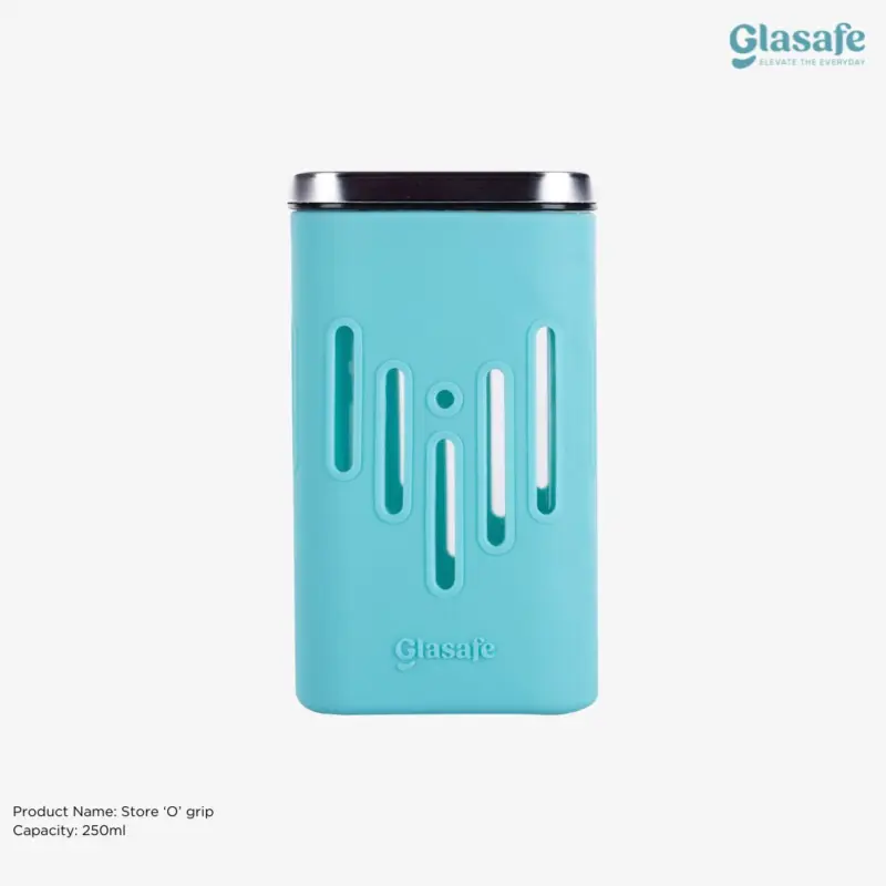 Glasafe Store ‘O’ Grip Glass Container – 250ml | Mellow Mist