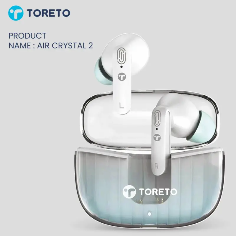 AIR CRYSTAL 2 – True Wireless Earbuds with Bluetooth 5.3 & 30-Hour Playtime