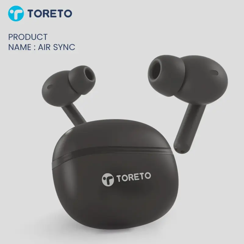 AIR SYNC – True Wireless Earbuds with Quad Mics, Bluetooth 5.3 & 30-Hour Playtime