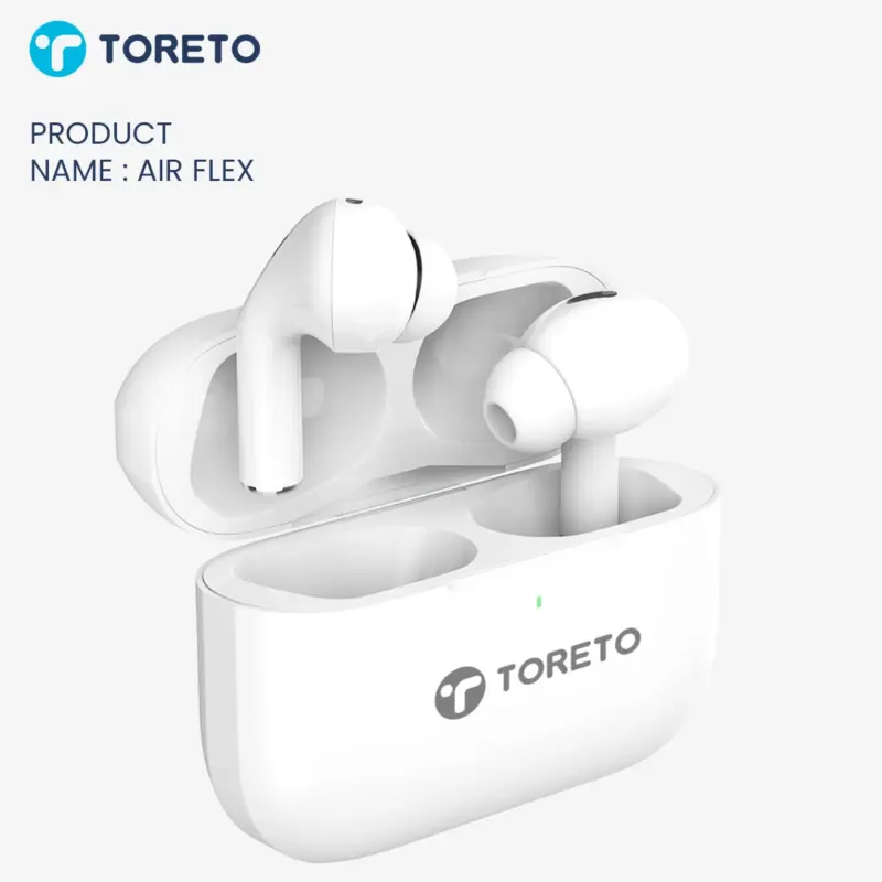 AIR FLEX – ANC Wireless Earbuds with 40-Hour Playtime & Wireless Charging