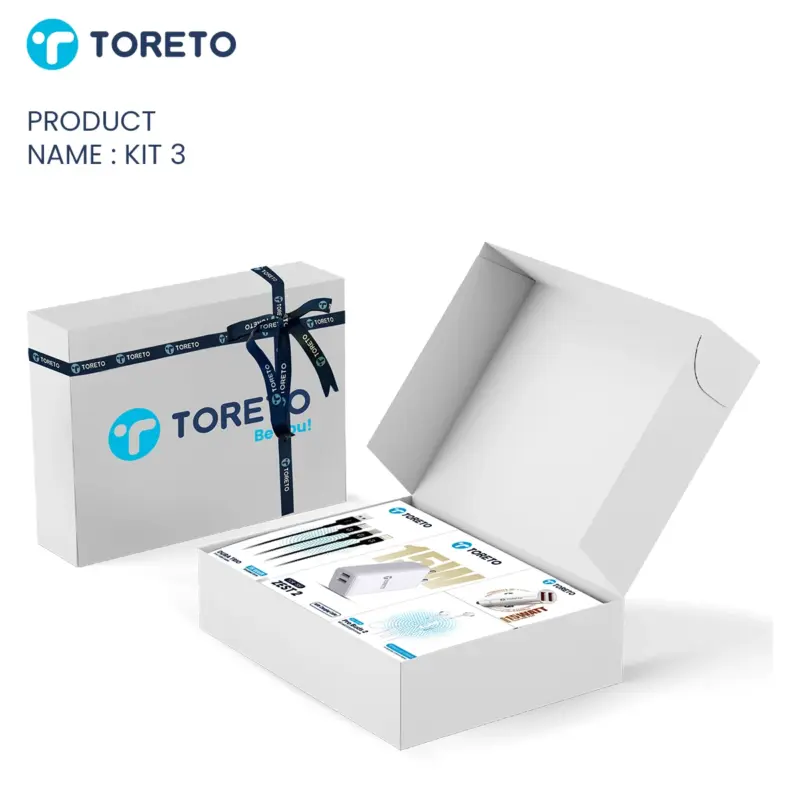 Toreto Combo Kit-1 – Car Charger, Earbuds, Charging Cable & Dual USB Charger