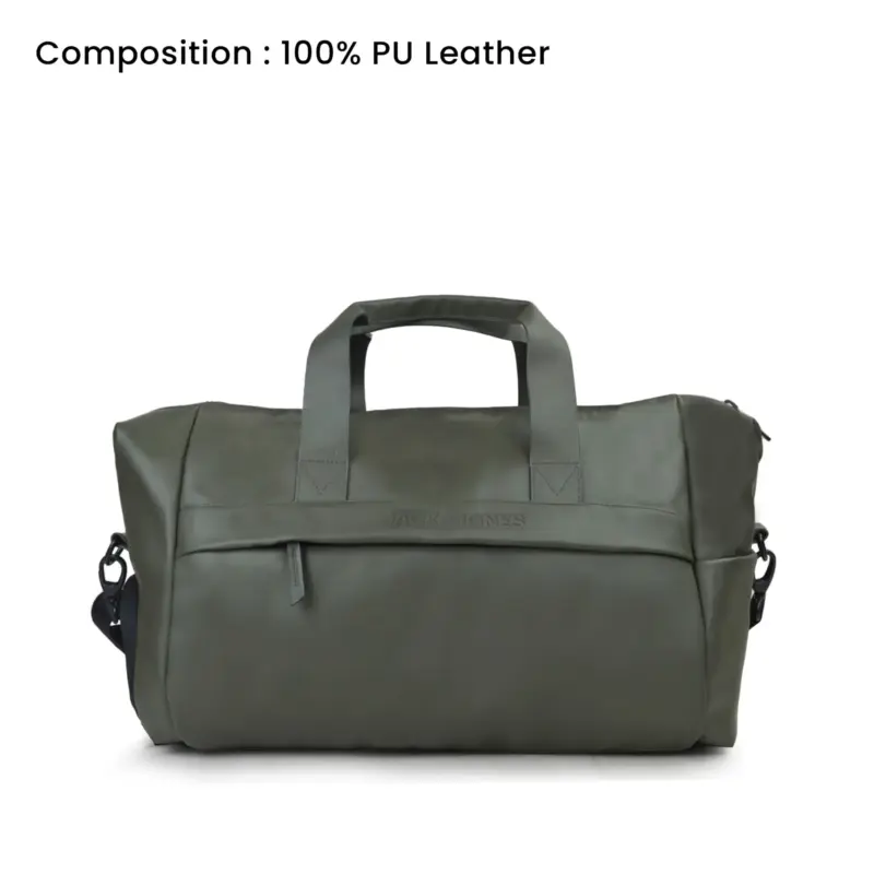 ROGGER DUFFLE – Olive Green | 30L | PU Leather | Twin Handle | CFC Zipper